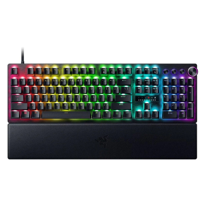 Razer Huntsman V3 Pro Full RGB Mechanical Gaming Keyboard - Analog Optical Switch - Black - لوحة مفاتيح